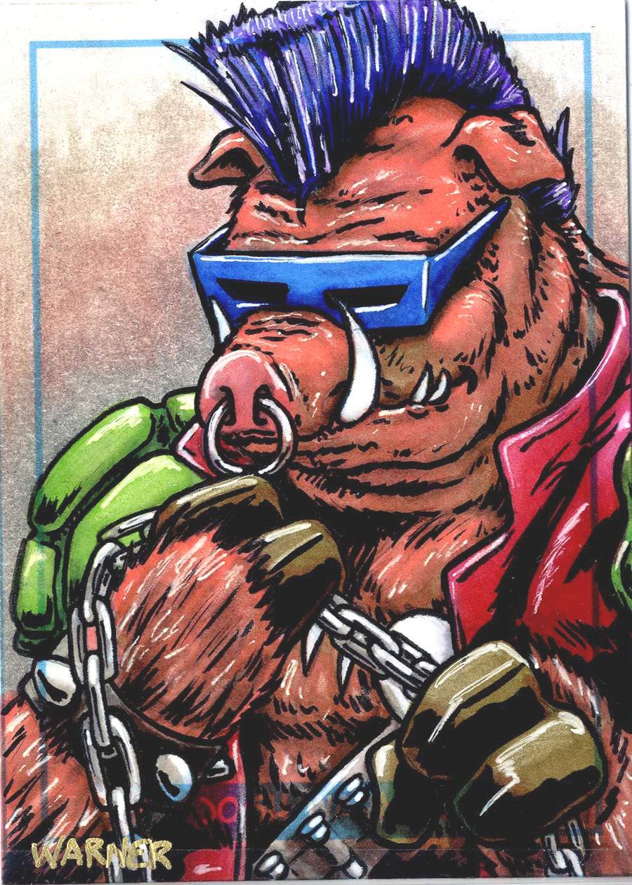 Bebop sketch card. Teenage mutant ninja turtles artwork, Teenage mutant ninja turtles art, Ninja turtles artwork