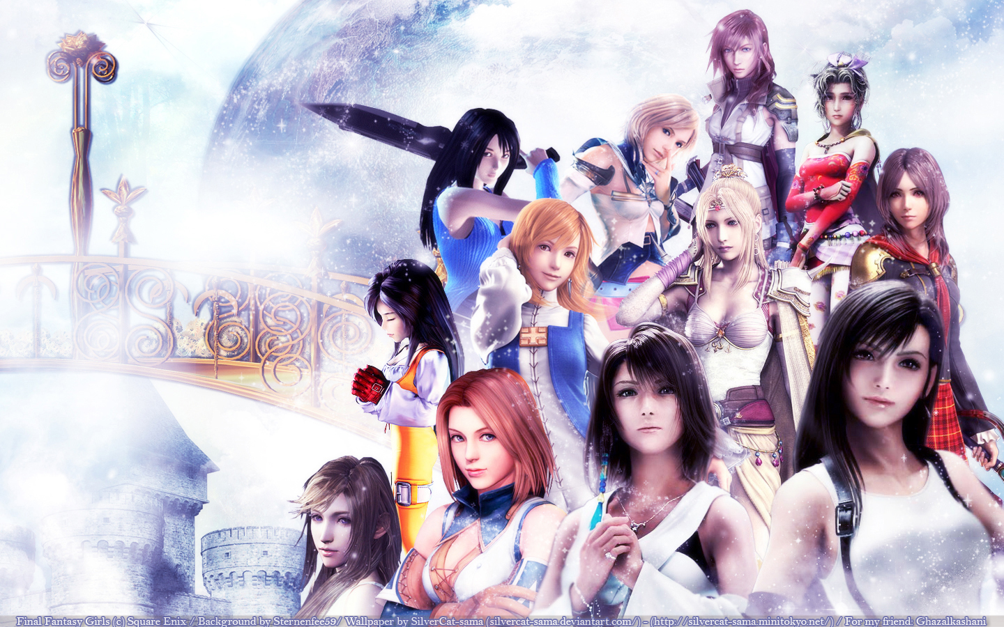 Crossovers Wallpaper: Final Fantasy Girls