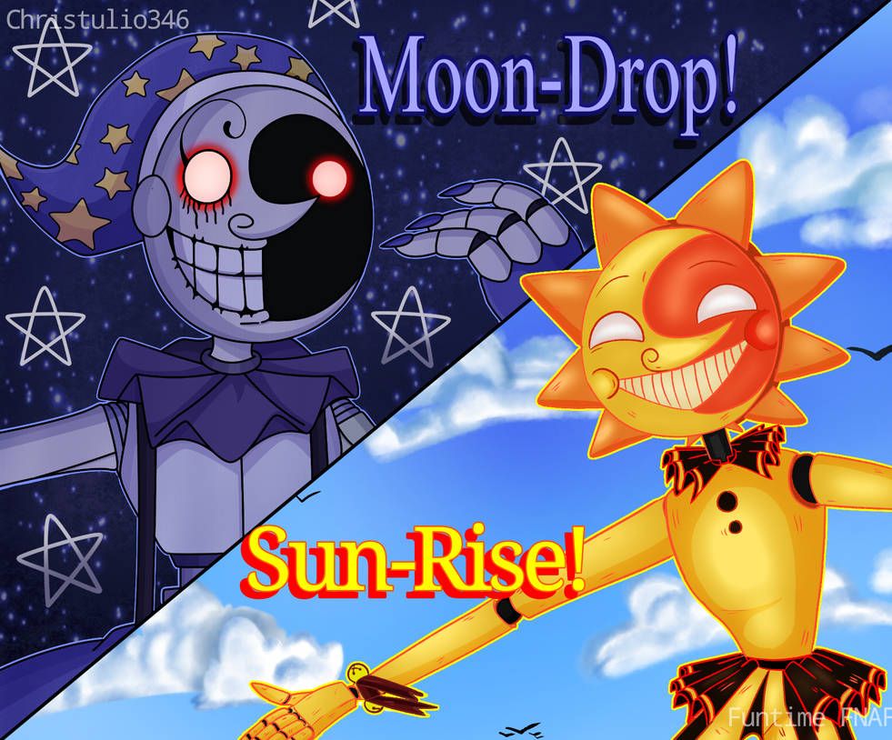 Moon Drop And Sun Rise!. Fnaf Wallpaper, Fnaf, Anime Fnaf