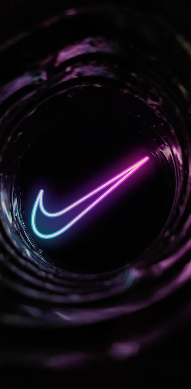 Nike logo neon wallpaper