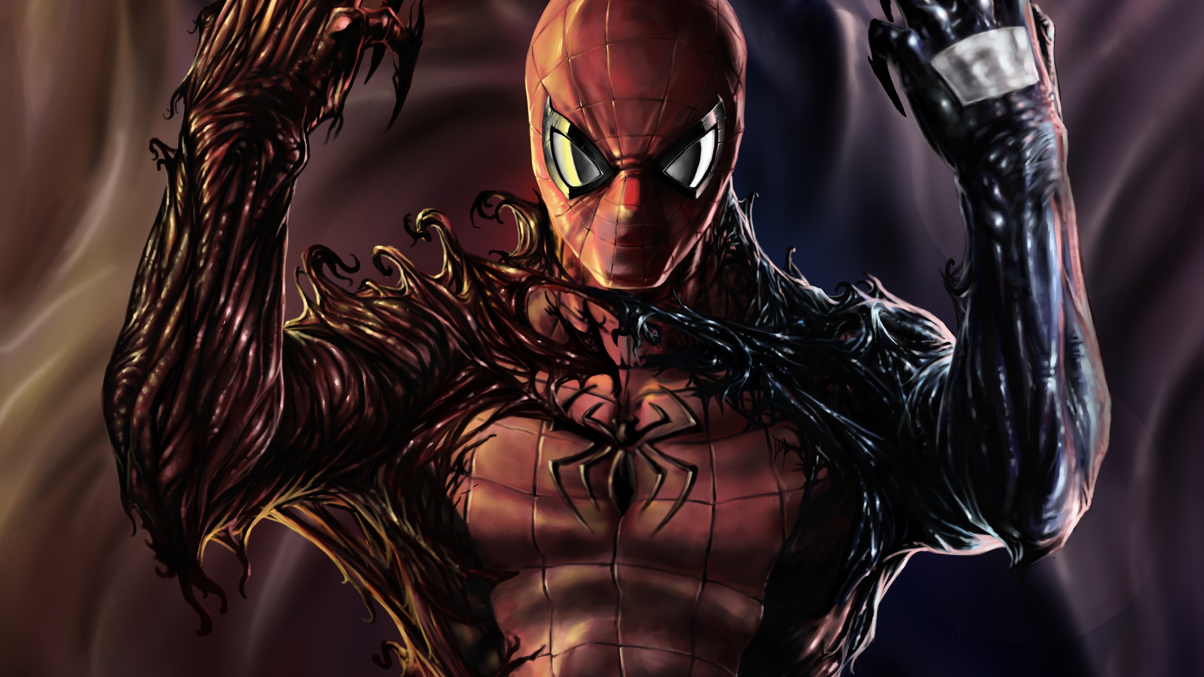 Wallpaper 4k Carnage Venom Spiderman Artwork Wallpaper