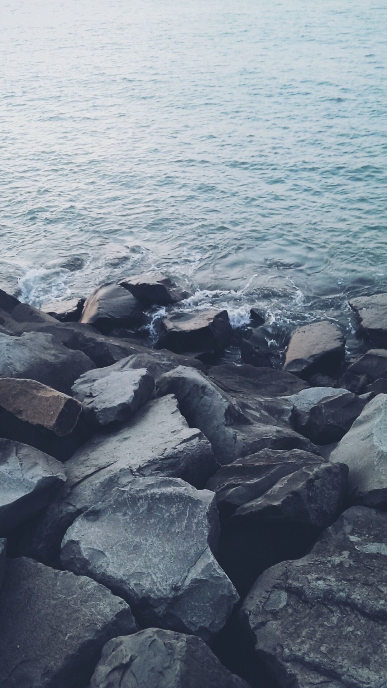 best iphone wallpaper, water, sea, rock, shore, ocean