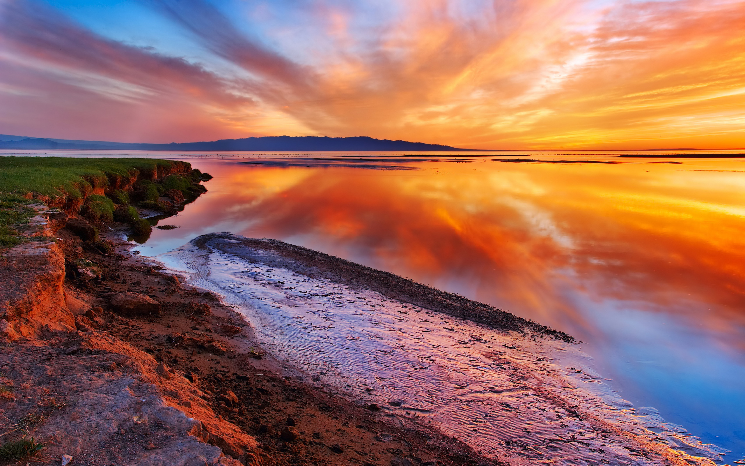 Sunset lake springfield HD wallpaper