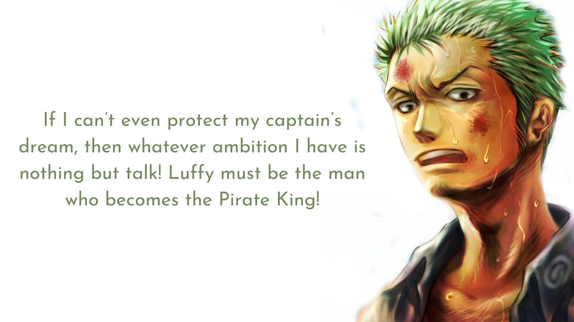 The greatest Swordman Roronoa Zoro Quotes. One Piece