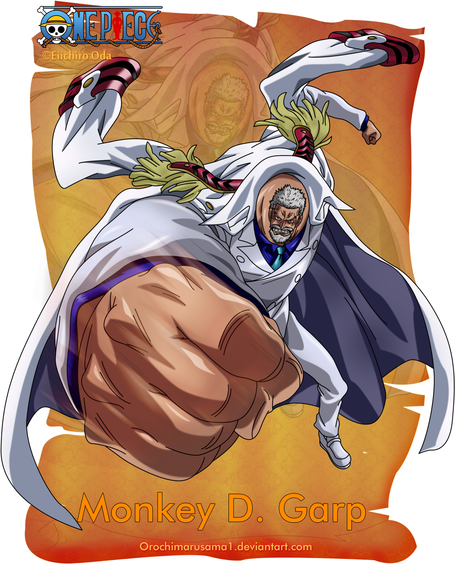 Download Monkey D Garp PNG Image with No Background