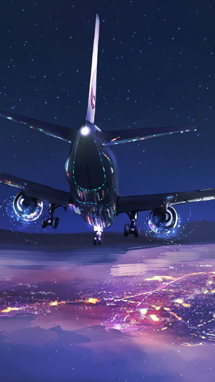 Aircraft, sky, night, flight, digital art, 1080x1920 wallpaper. Airplane wallpaper, Photography wallpaper, Plane photography
