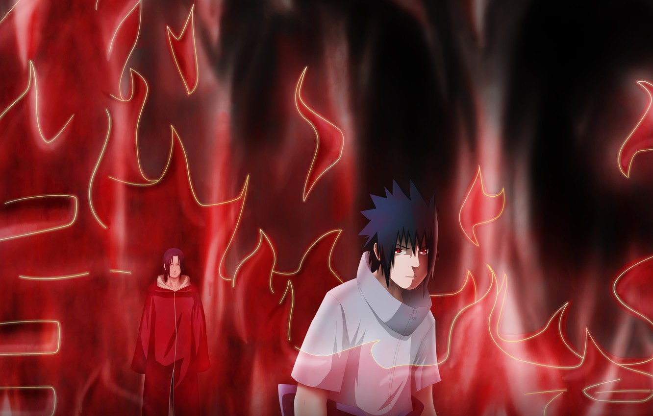 Wallpaper brothers, manga, naruto, Itachi, Susano, naruto orosanye Chronicles, Uchiha Sasuke, Itachi Uchiha image for desktop, section сёнэн