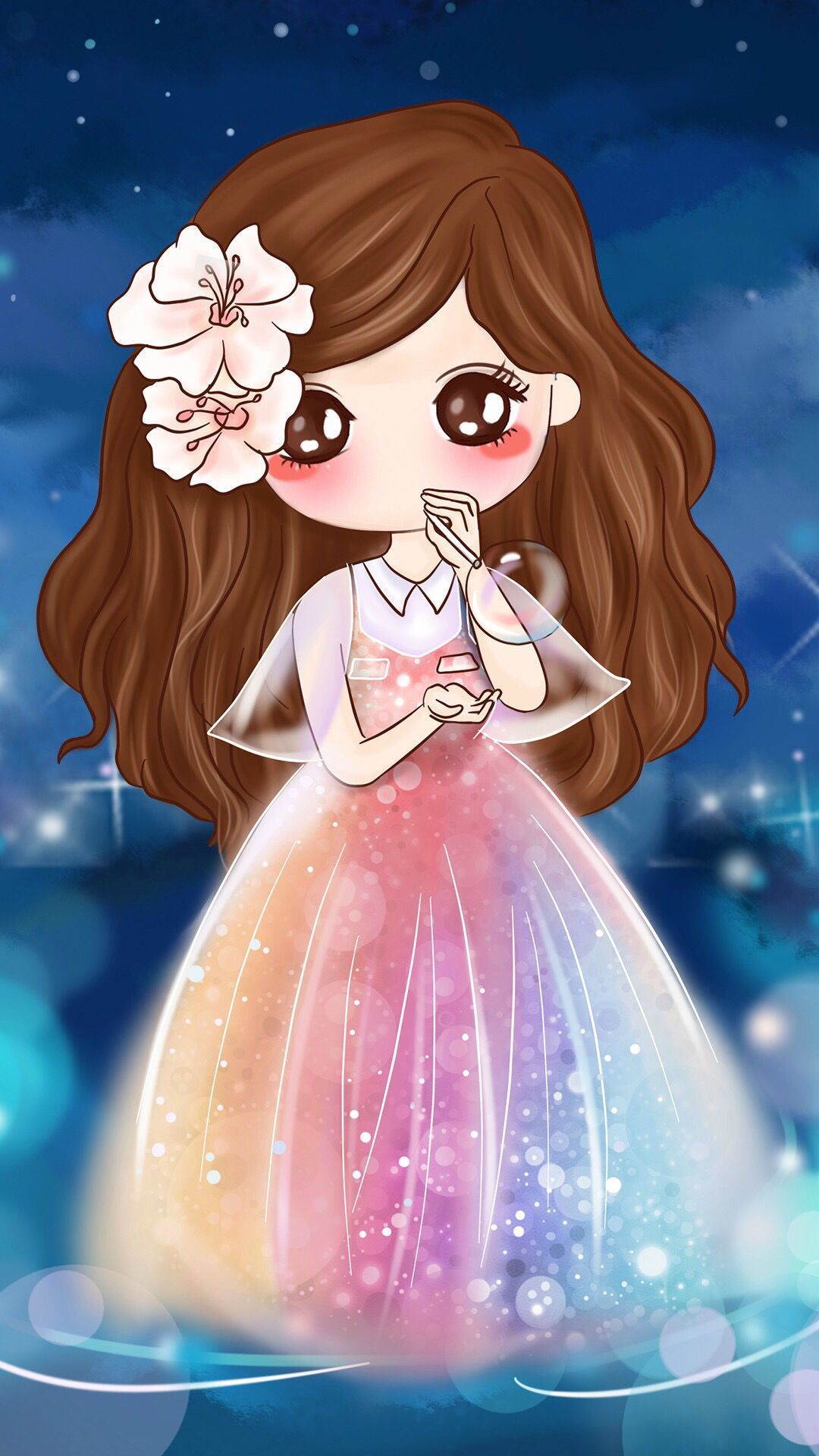 Cute Kawaii Girl Wallpaper