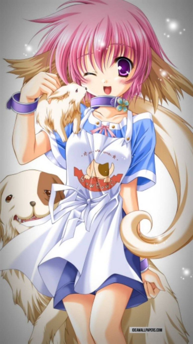 Kawaii Cartoon Girl Wallpaper For Phone Wallpaper