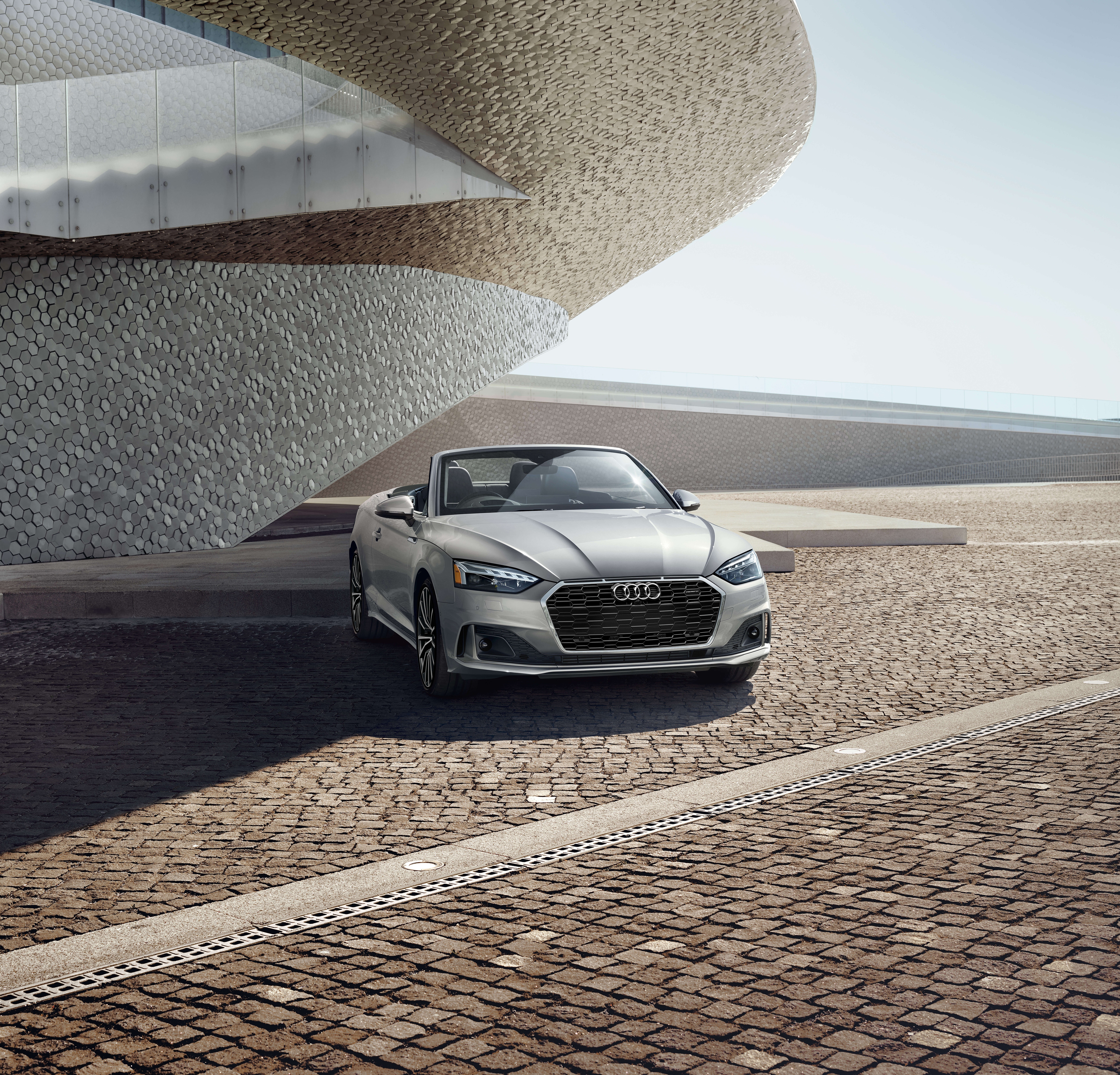 Wallpaper Gray, Audi A5 Cabriolet 45 Tfsi, Luxury Cars, Convertible, Shadow:5120x4914