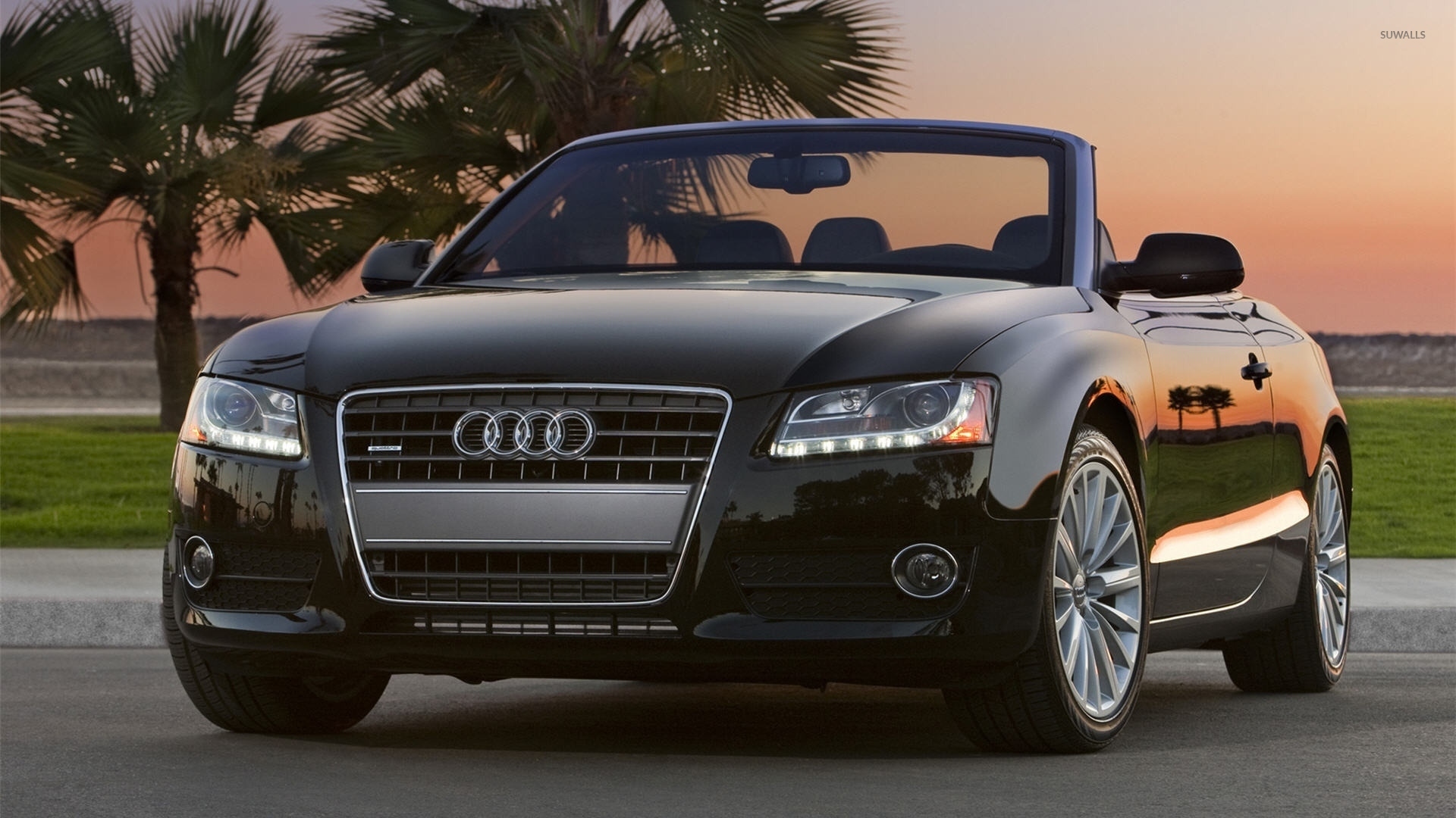 Audi A5 quattro convertible front view wallpaper wallpaper
