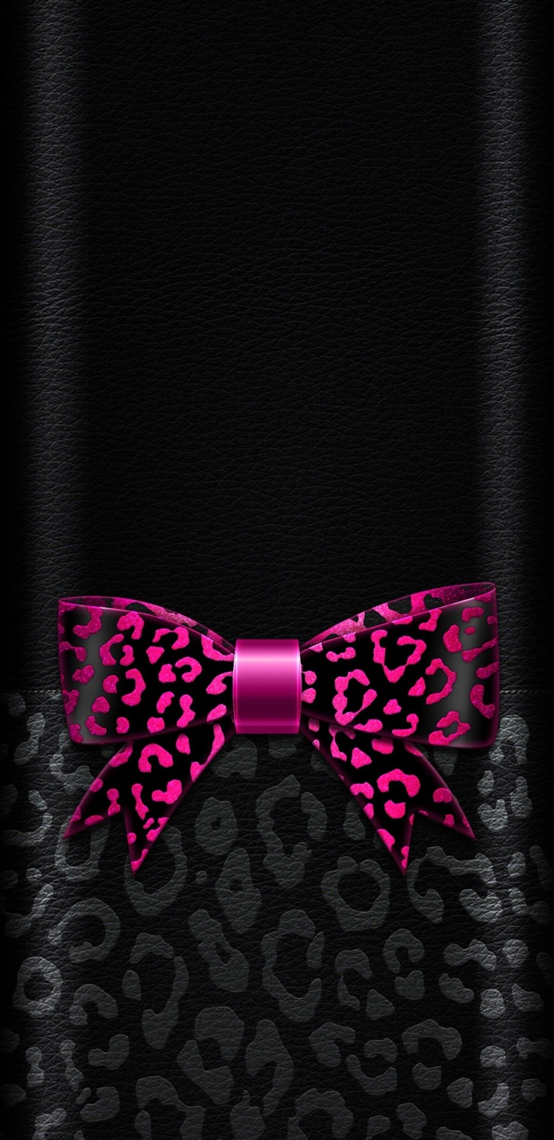 Black and pink bow, #wallpaper #cute #girly. Bow wallpaper iphone, Bow wallpaper, Animal print wallpaper