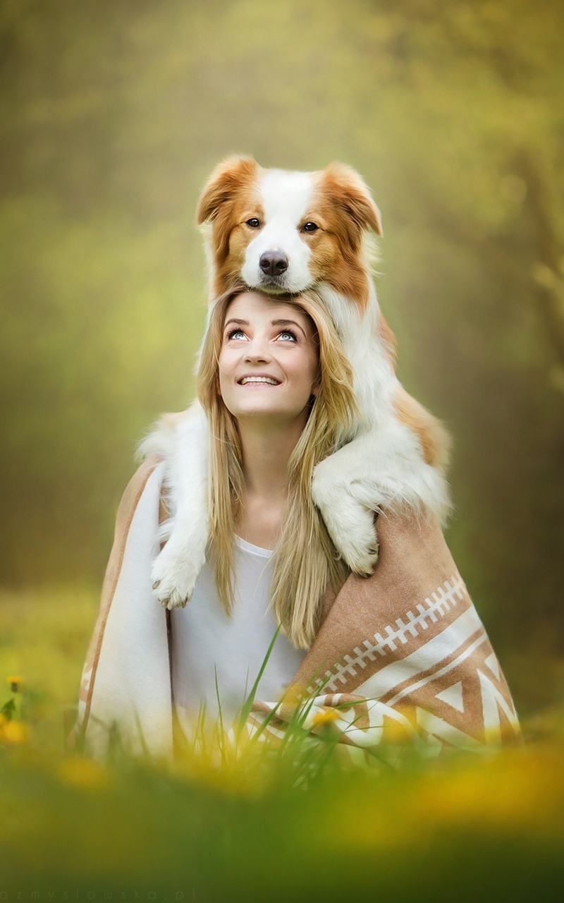 Cute Girl With Dog Nexus 7, Samsung Galaxy Tab 10, Note Android Tablets HD 4k Wallpaper, Image, Background, Photo and Picture