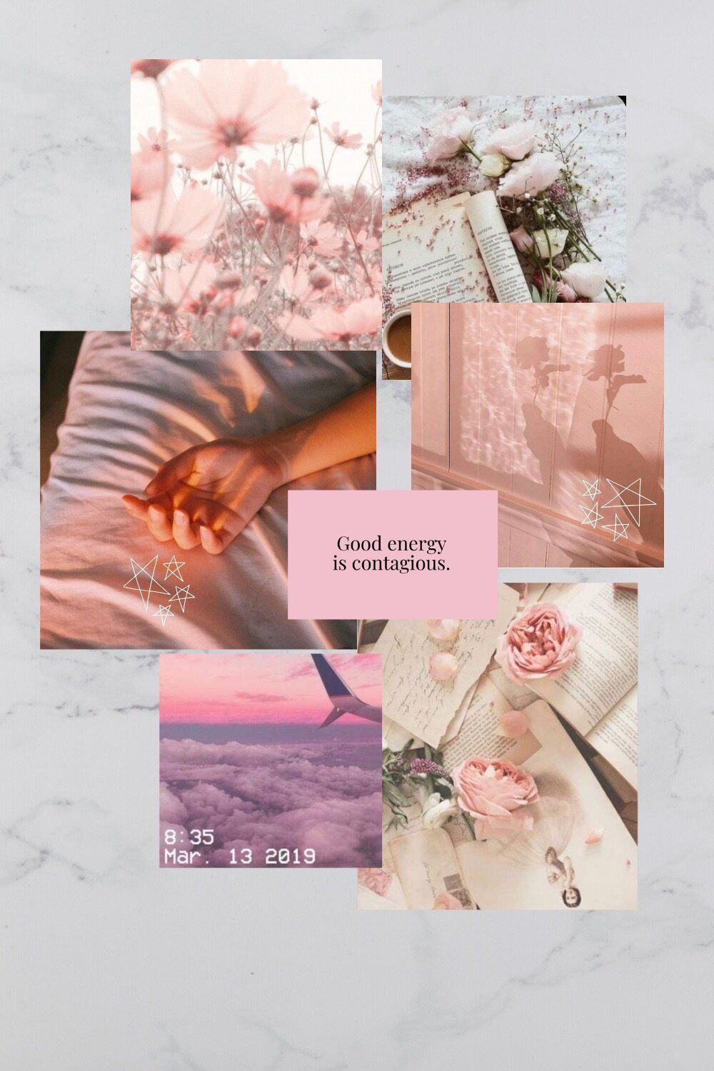 spring collage iphone wallpaper