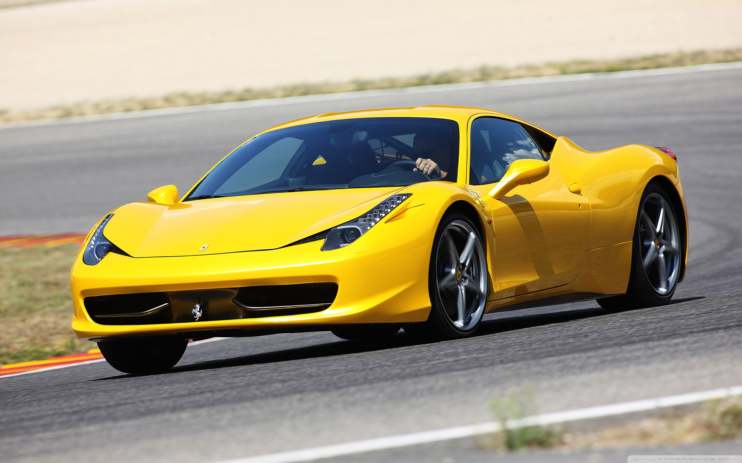 Yellow Ferrari 458 Italia Ultra HD Desktop Background Wallpaper for 4K UHD TV, Widescreen & UltraWide Desktop & Laptop, Multi Display, Dual Monitor, Tablet