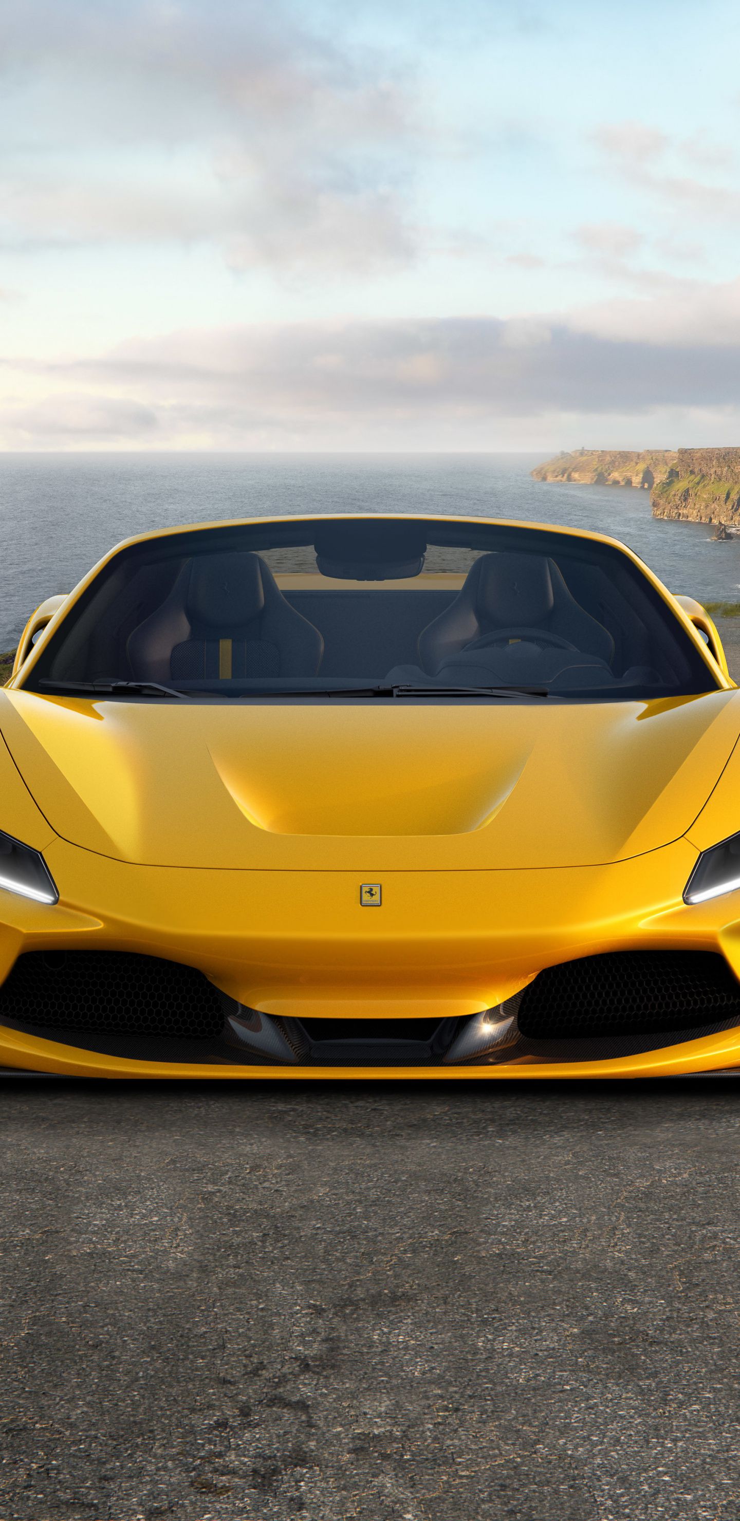 Yellow Ferrari F8 Spider, 2019 sportcar wallpaper. Ferrari, Cheap luxury cars, Sports cars