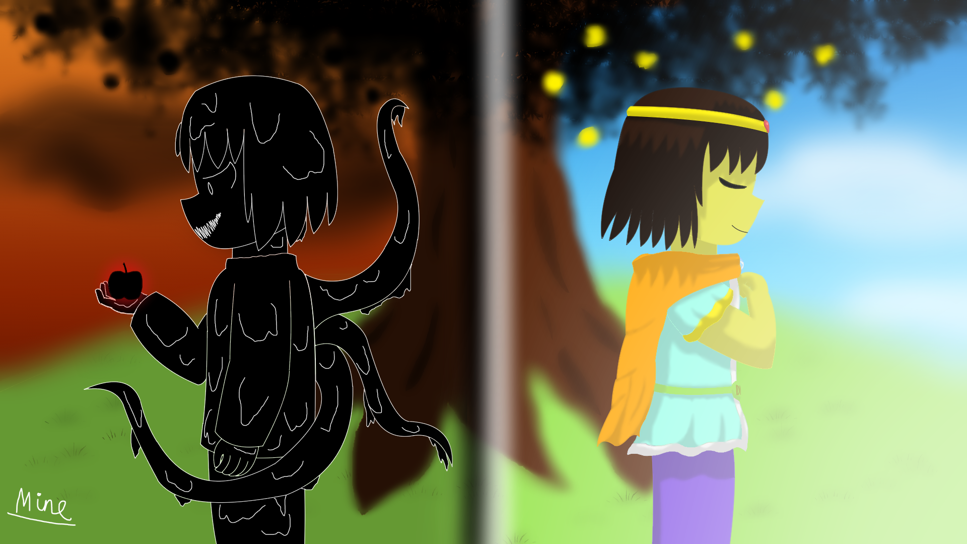 Fan art dream and nightmare : r/Undertale