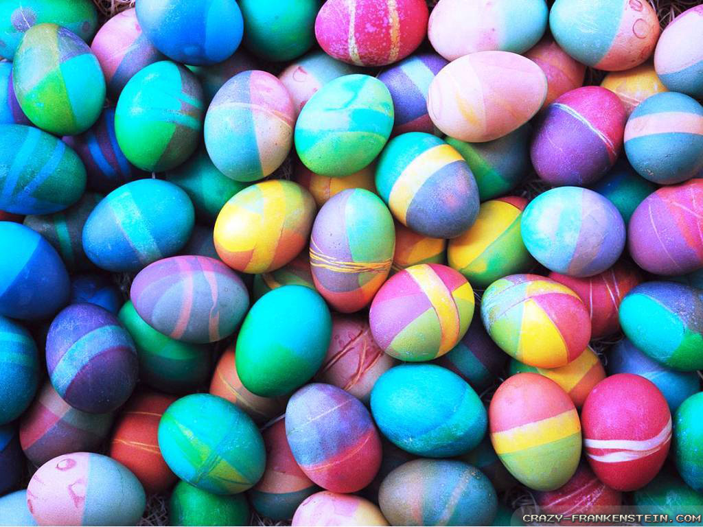 Colorful Easter Eggs wallpaperx768