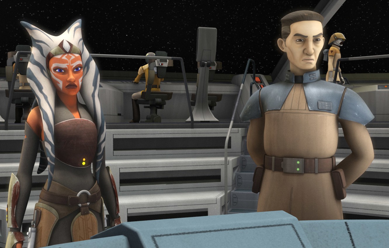 Wallpaper animated series, Star wars: Rebels, Ahsoka, Star Wars: Rebels, commander Sato image for desktop, section фильмы