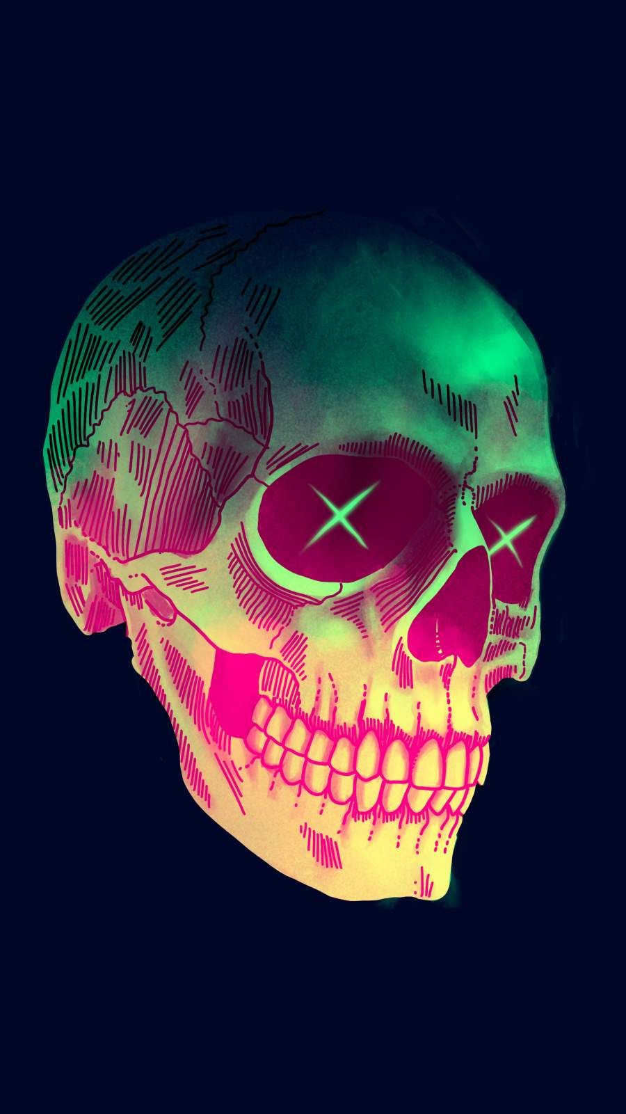 Art Skull iPhone Wallpaper. Skull wallpaper, Sugar skull wallpaper, Skull artwork