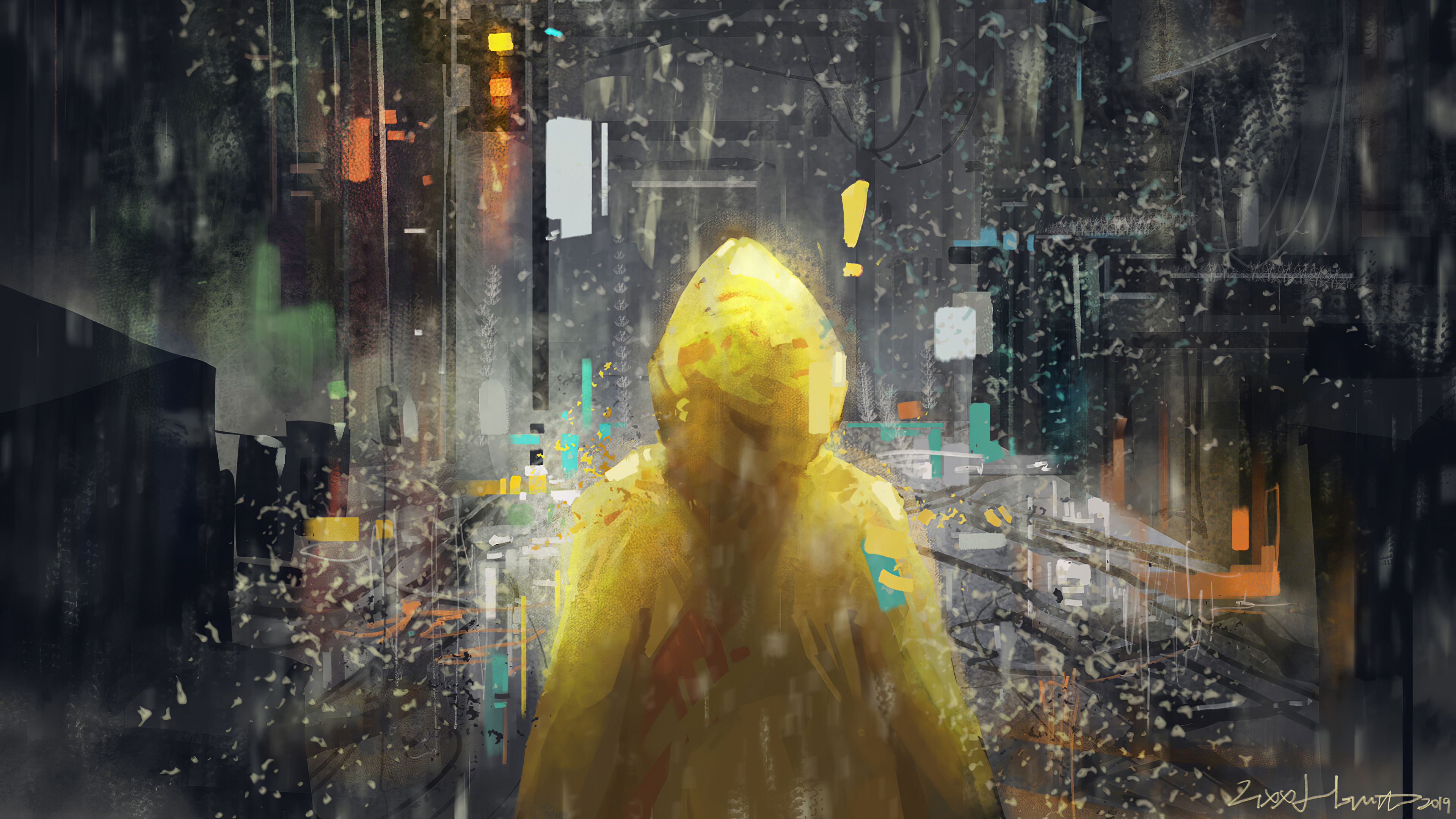 Artistic Rain 4k Ultra HD Wallpaper