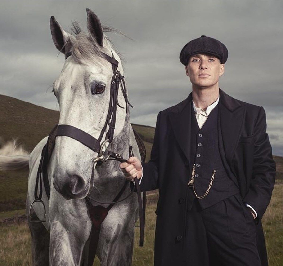 Cillian Murphy a.k.a.Thomas Shelby with beautiful horse