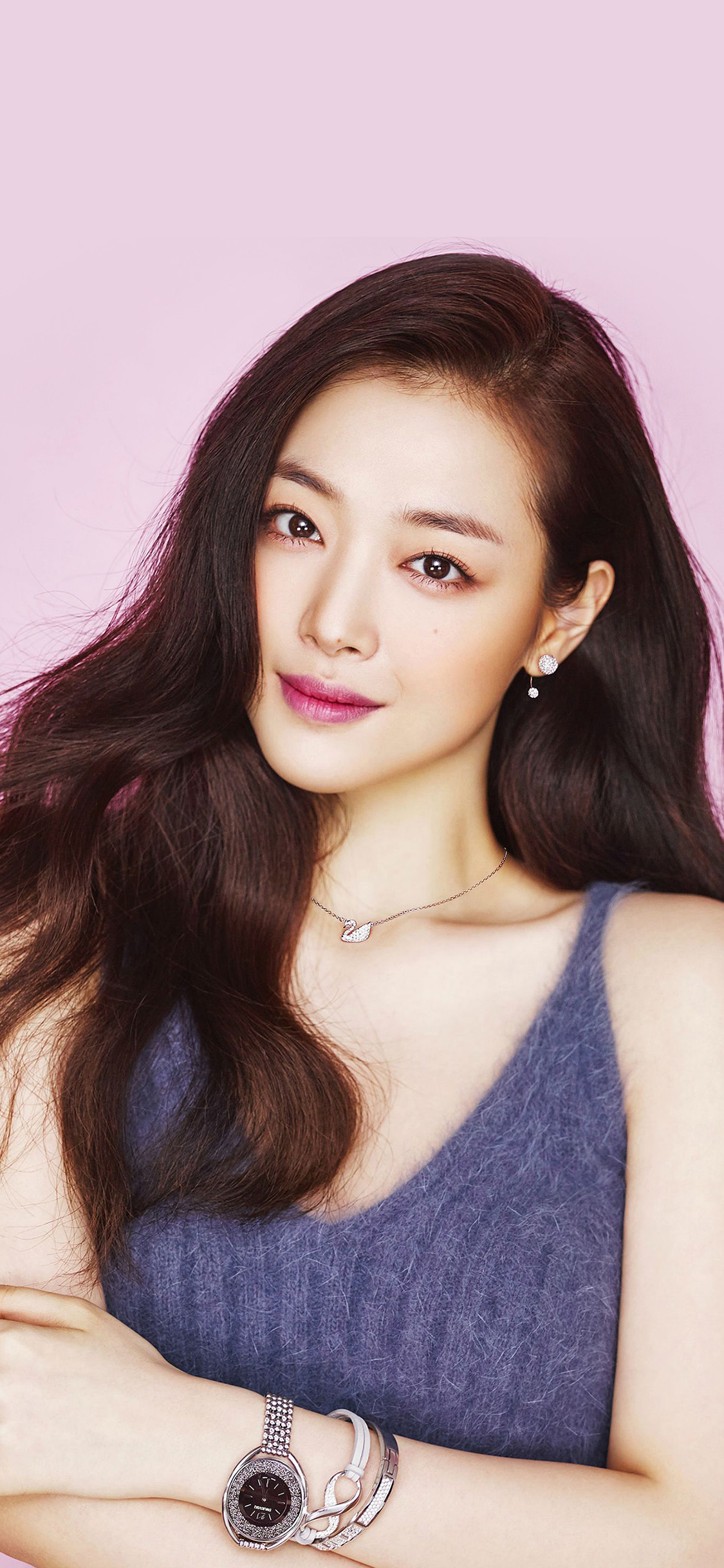 iPhone X wallpaper. sulli kpop pink cute girl asian