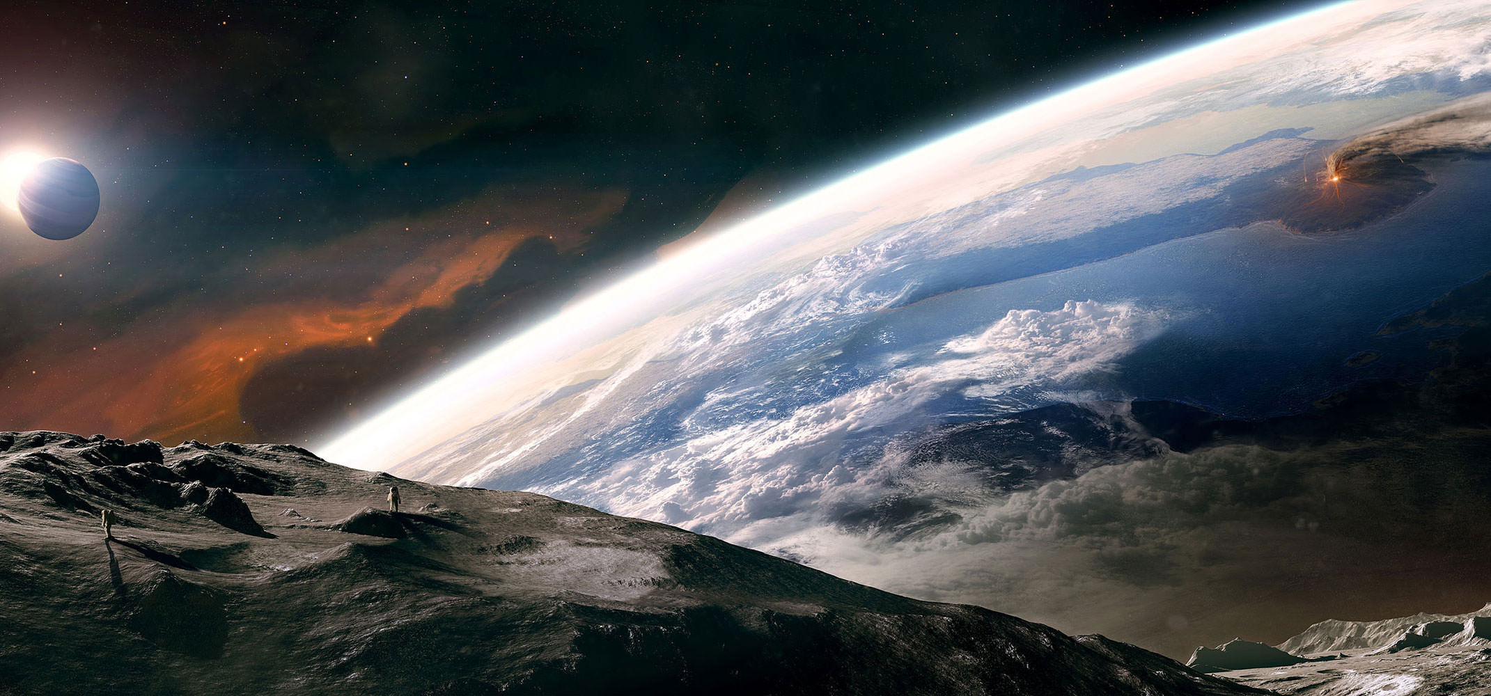 Beautiful Dual Monitors Desktop Wallpaper