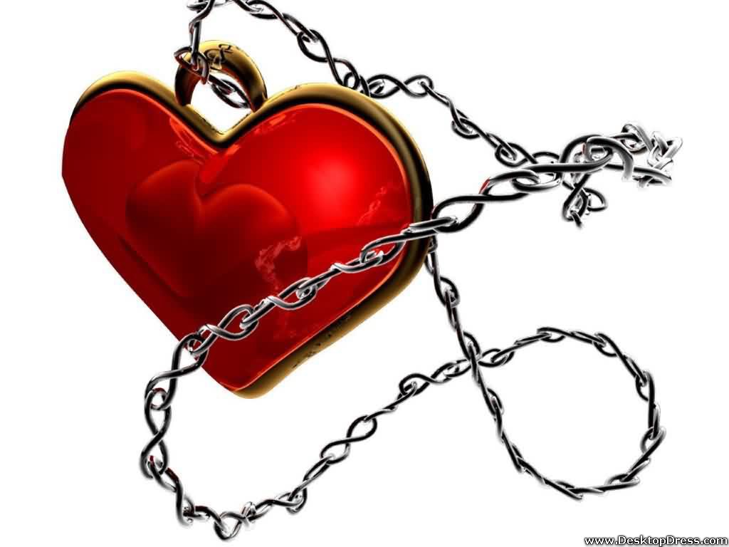 chained heart