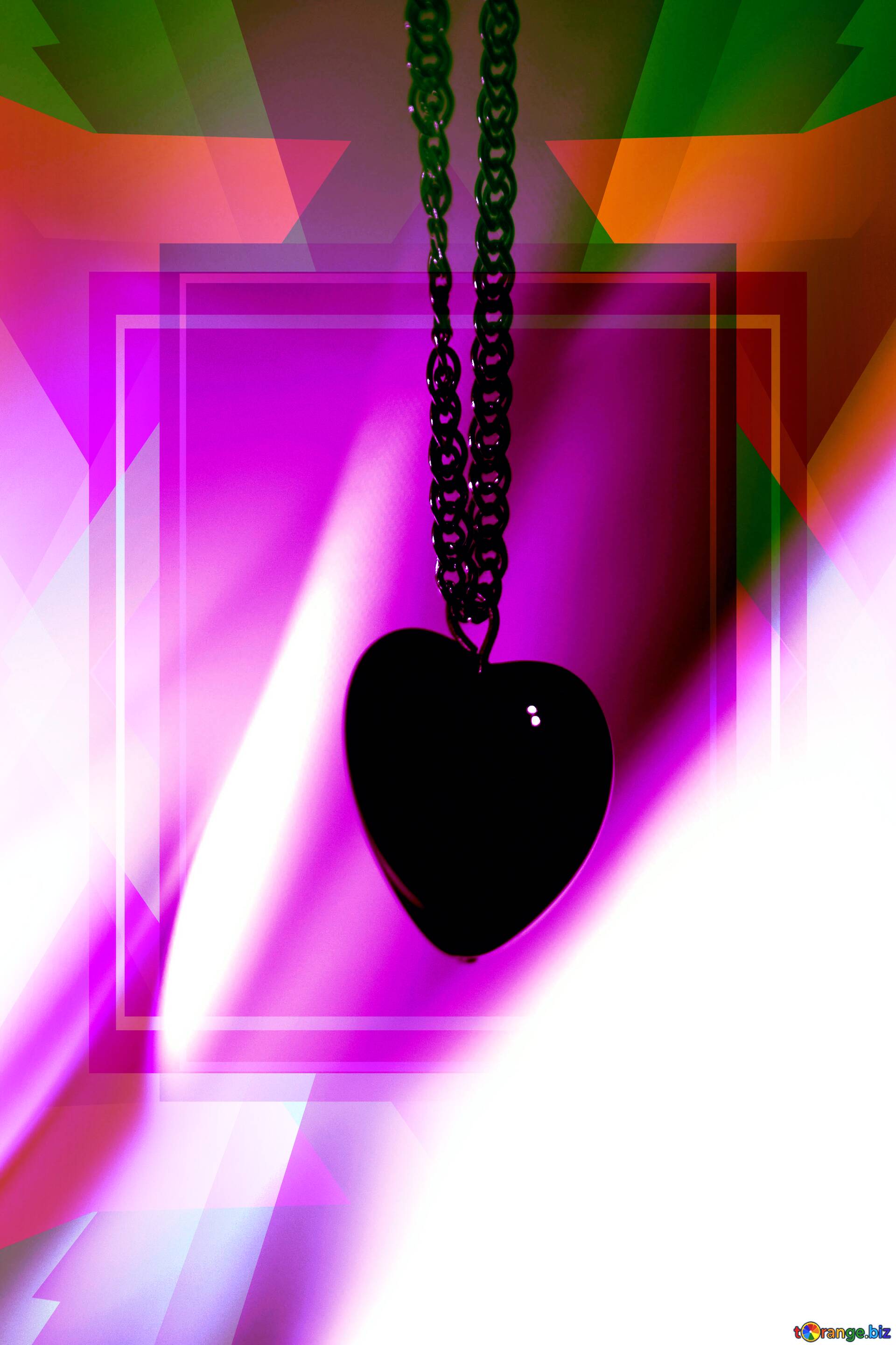 Download Free Picture Heart Black On Gold Chain On Red Background On CC BY License Free Image Stock TOrange.biz Fx №191615