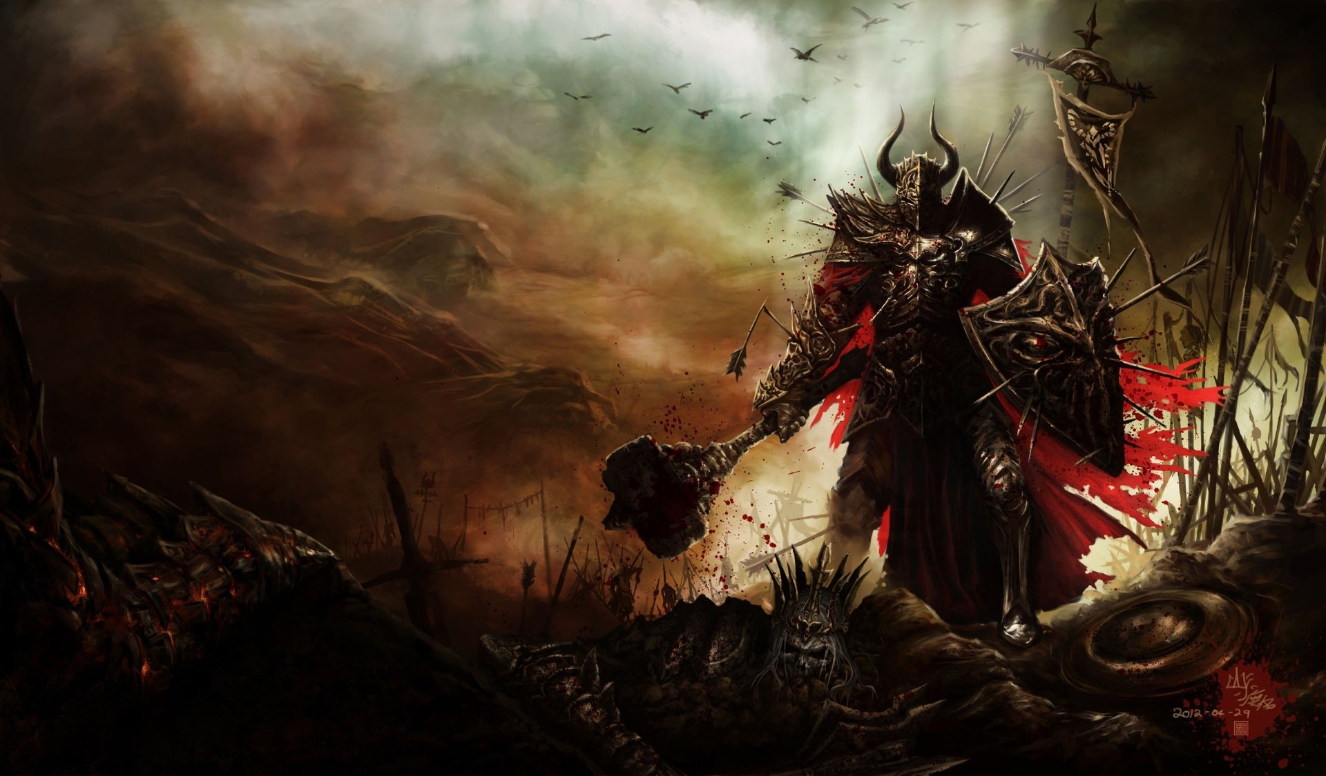 Barbarian (Diablo III) HD Wallpaper and Background Image