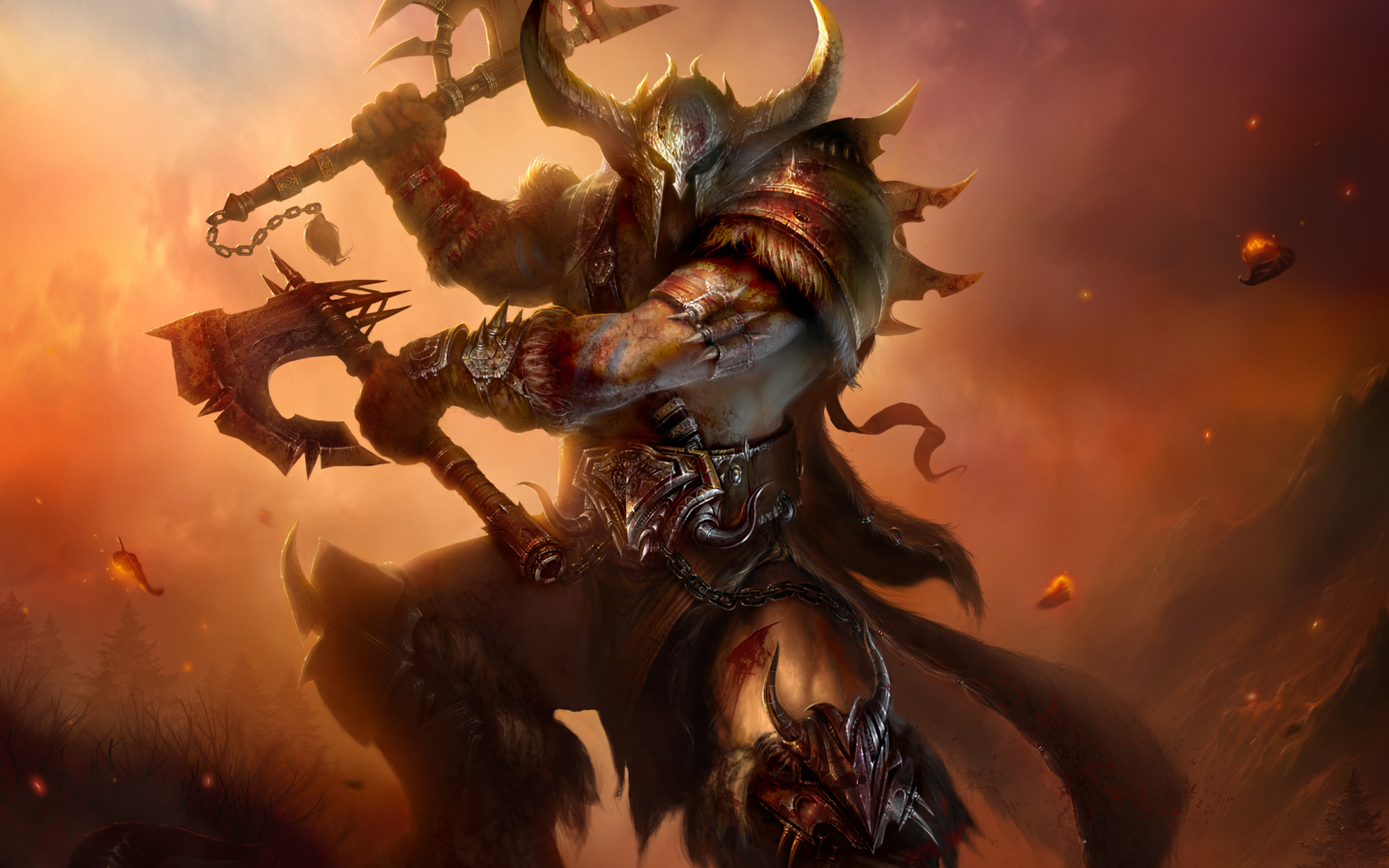 Barbarian (Diablo III) HD Wallpaper and Background Image