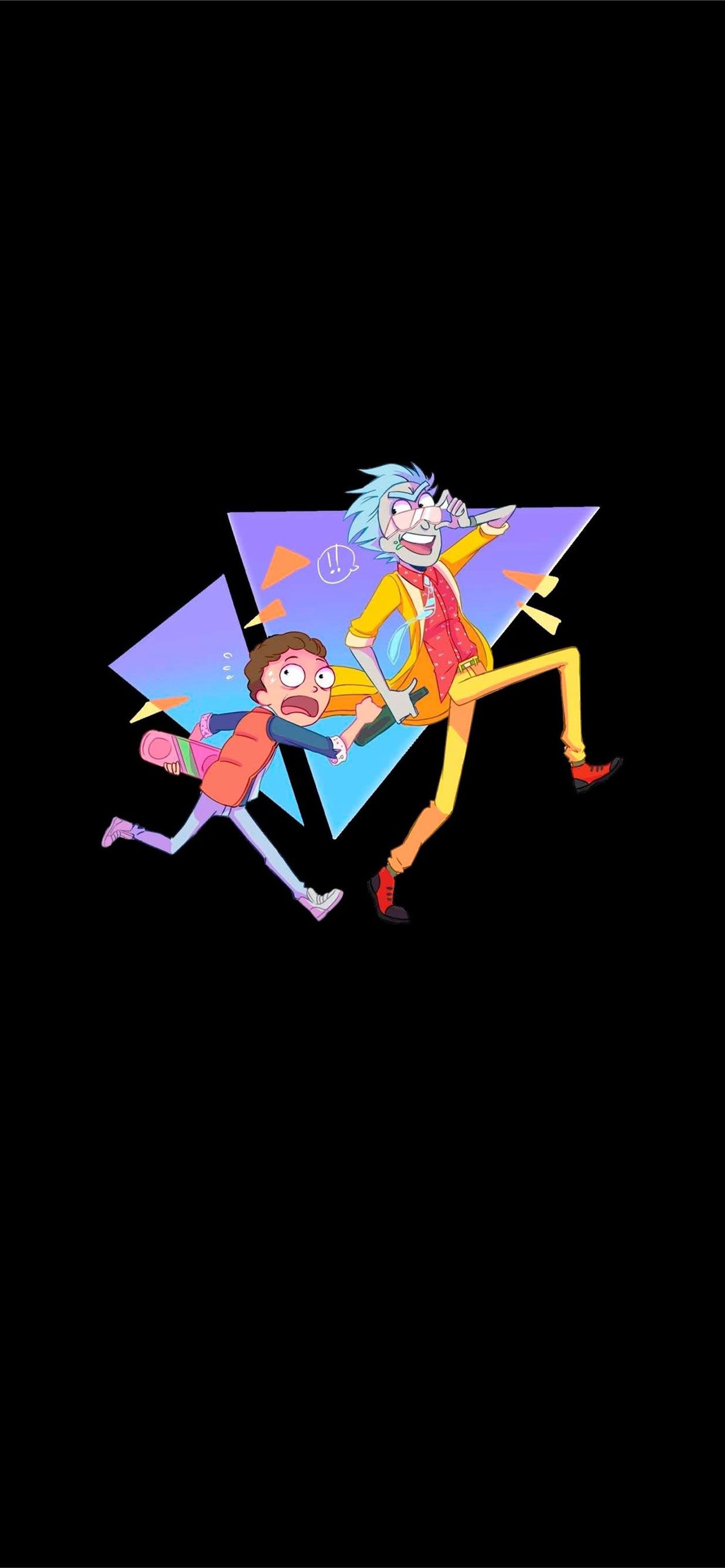 Retro Rick And Morty Cave iPhone Wallpaper Free Download