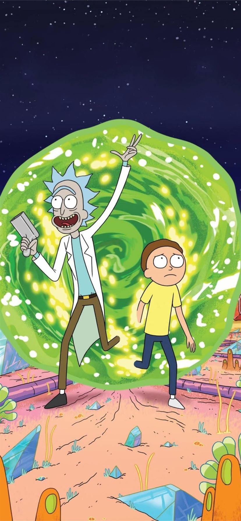 rick and morty iphone iPhone 11 Wallpaper Free Download