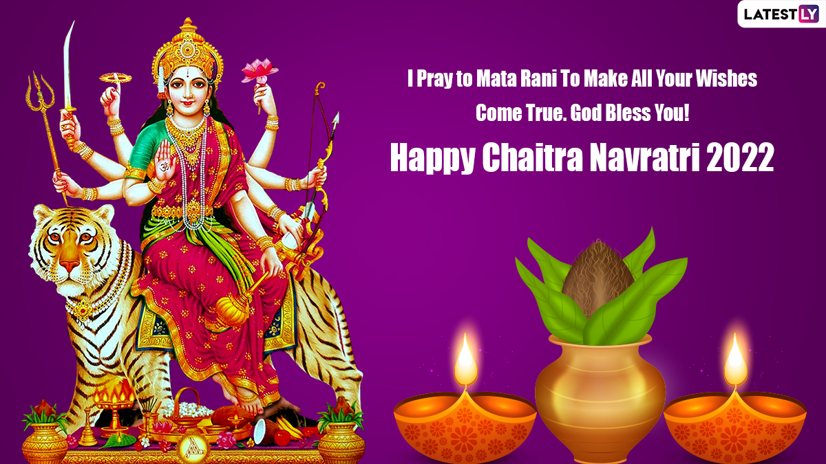 Happy Chaitra Navratri 2022 Wishes: Download Navratri Message for WhatsApp in Hindi and English, Maa Durga Image, HD Wallpaper, Status and SMS To Celebrate the Festival