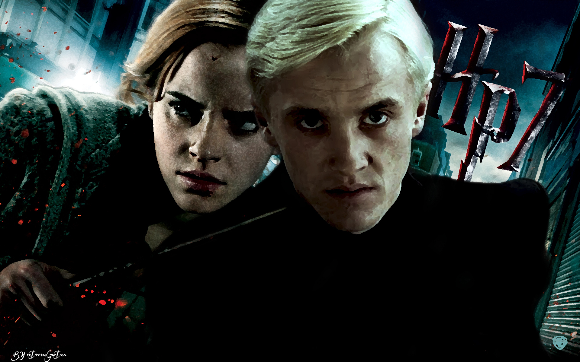 Draco and Hermione deathly hallows
