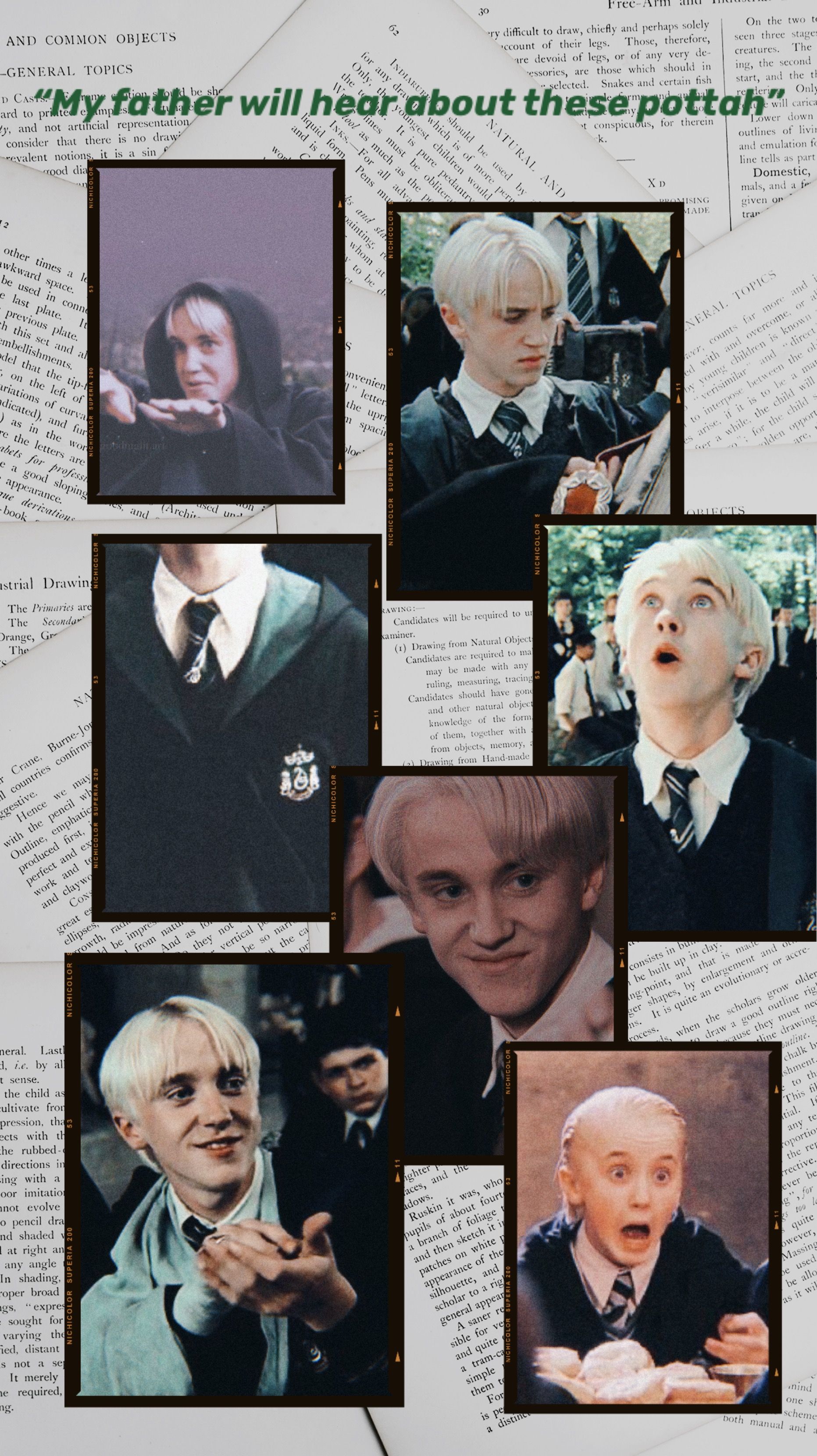 Draco Malfoy's collage. Harry draco, Draco harry potter, Harry potter draco malfoy