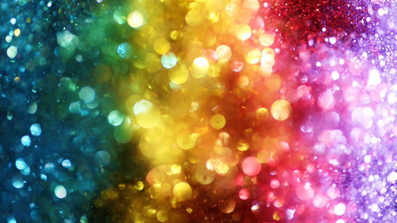 FREE Rainbow Glitter Patterns in PSD