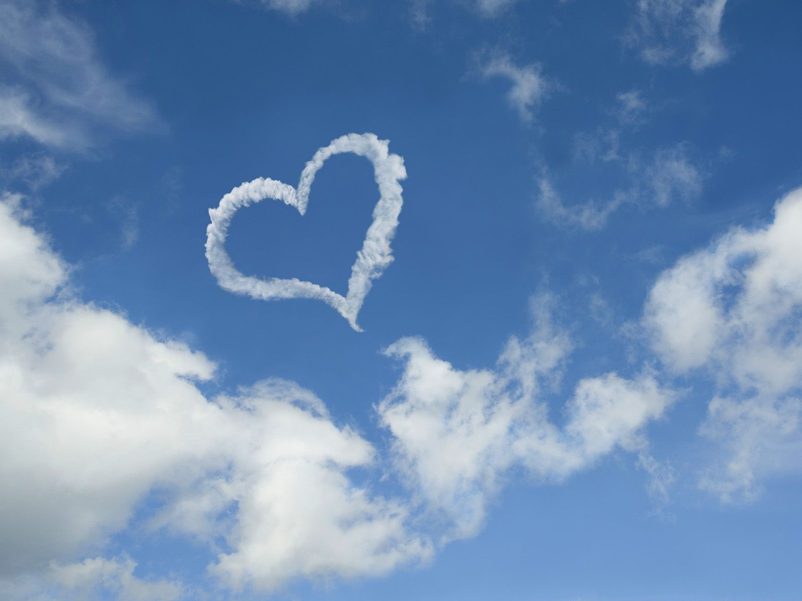Heart Clouds Wallpaper Free Heart Clouds Background