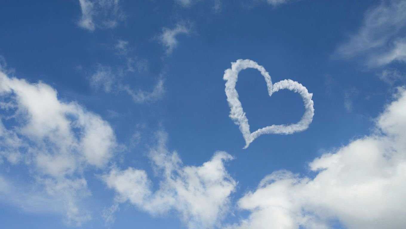 Free download Heart shaped cloud Widescreen Wallpaper 5307 [1360x768] for your Desktop, Mobile & Tablet. Explore Heart Shape Wallpaper. Simple Shapes Wallpaper, Geometric Wallpaper for Walls, 3D Shapes Wallpaper