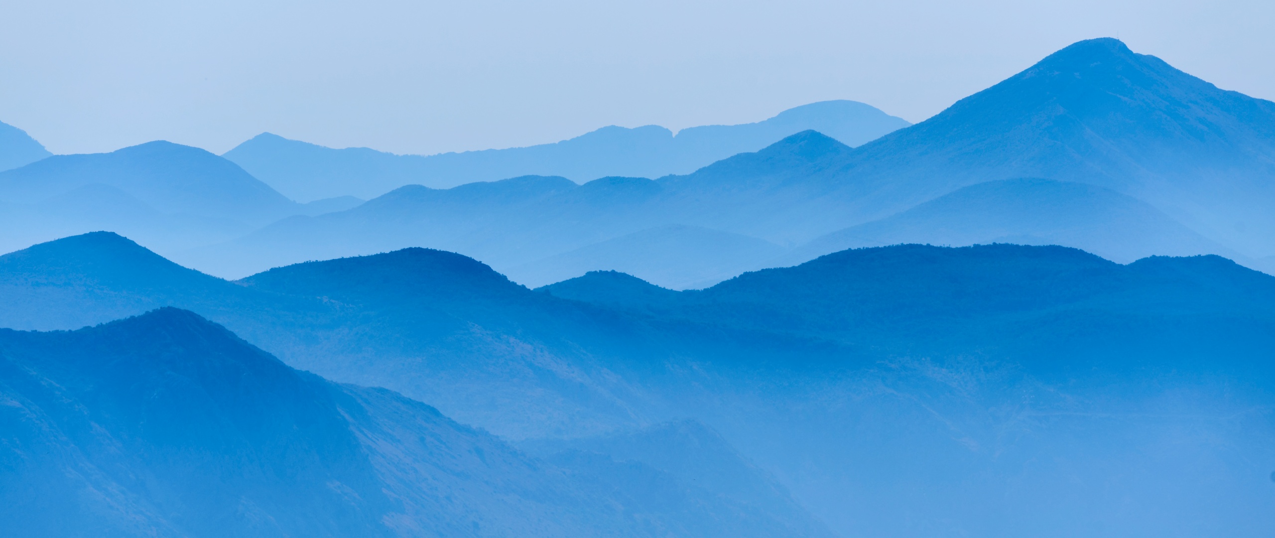Blue mountains Wallpaper 4K, Foggy, Mountain range, Landscape, Scenery, 5K, Nature