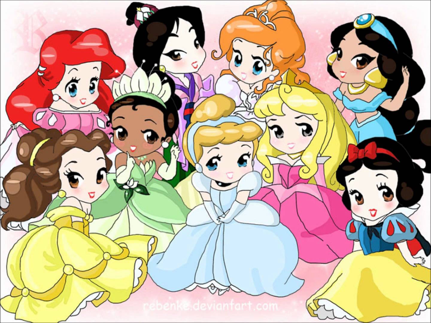 baby disney princesses wallpaper