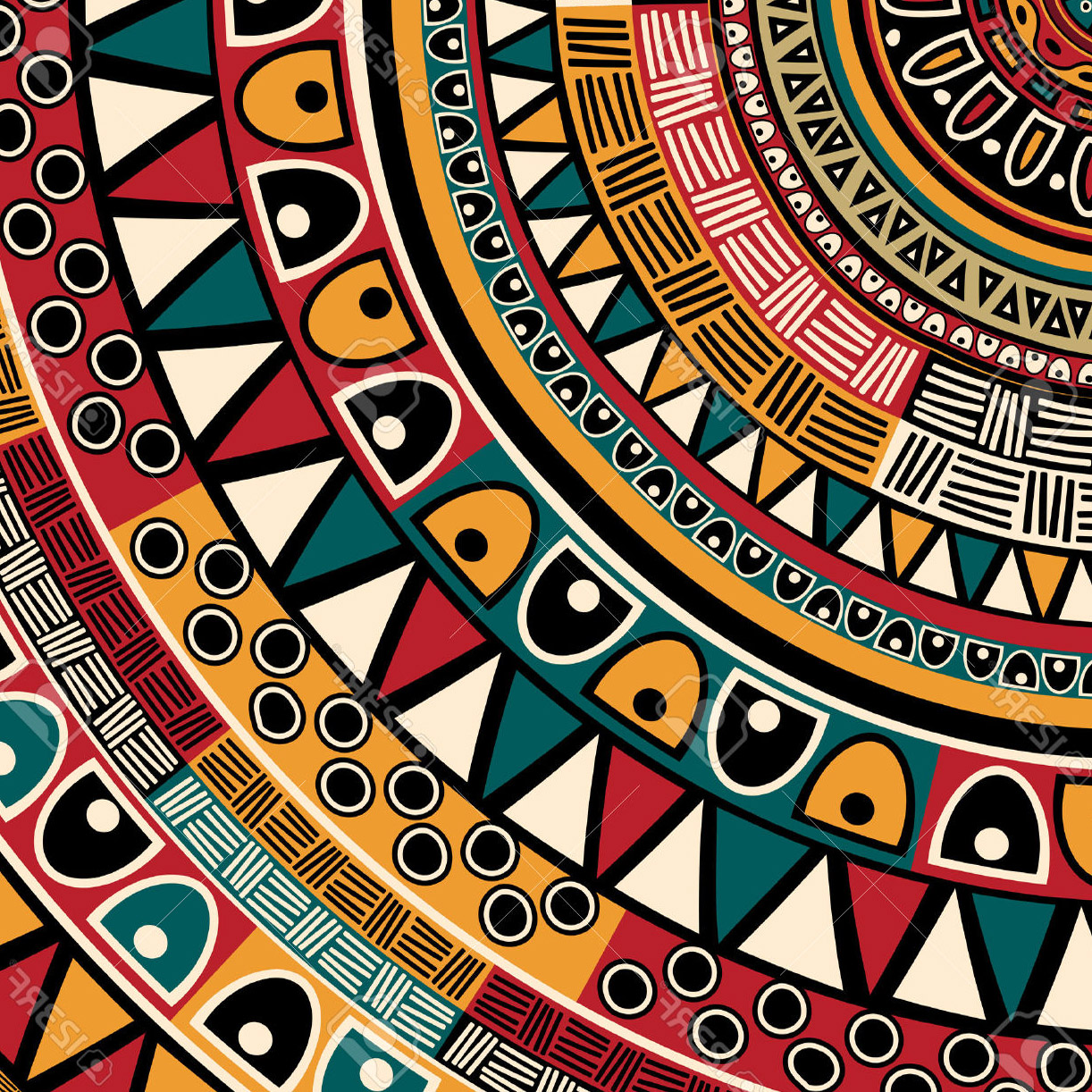 Colorful Tribal Wallpaper Print HD Wallpaper & Background Download