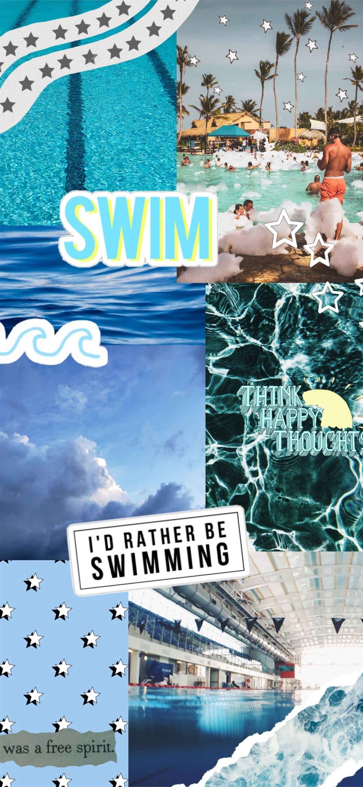 swimming iPhone Wallpaper Free Download
