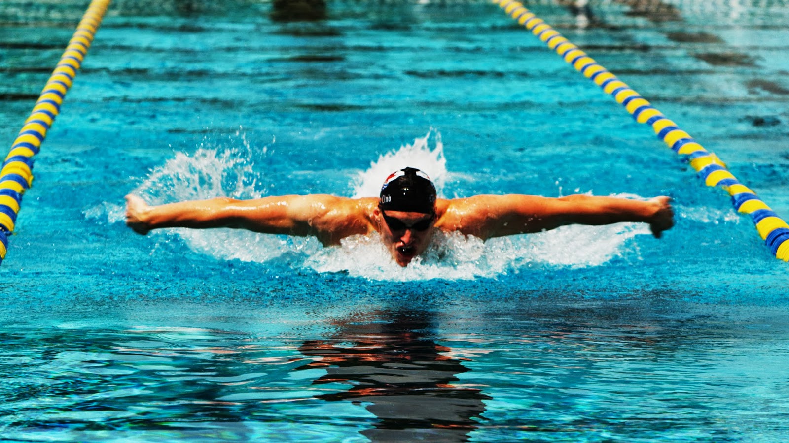 Swimming Background Wallpaper Butterfly Stroke HD