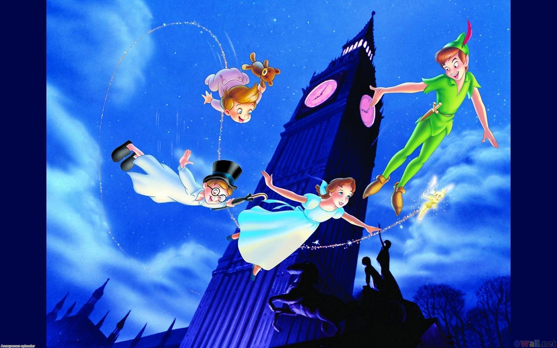 Peter Pan Flying Wallpaper