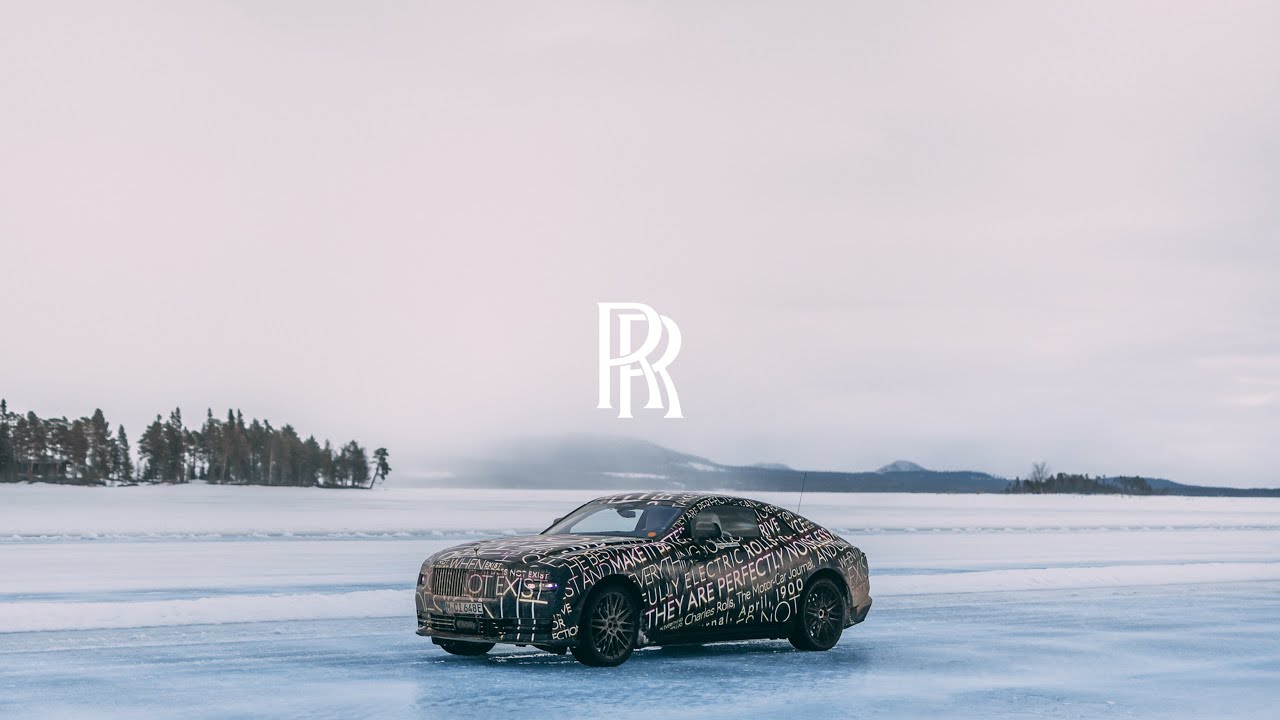 VIDEO: Watch The Rolls Royce Spectre Play In Snow