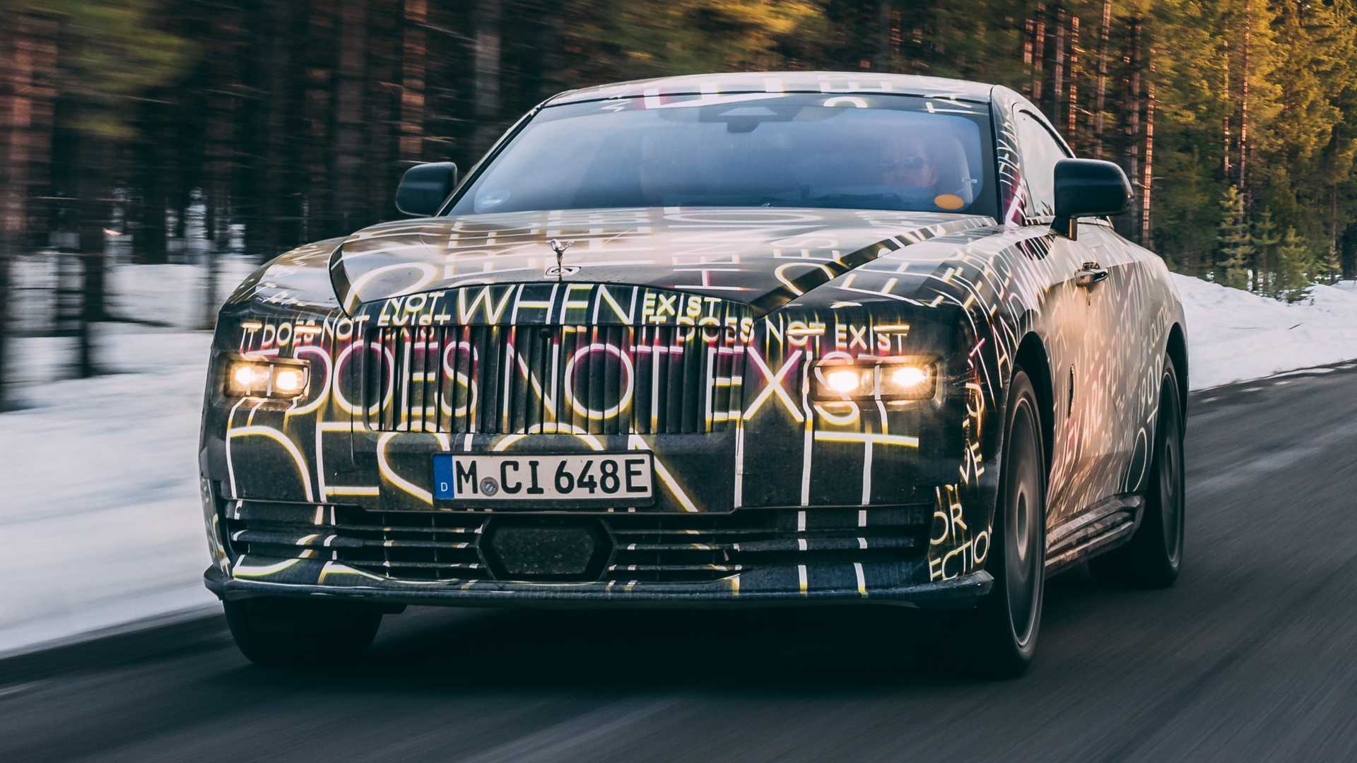 Rolls Royce Spectre Poses For The Camera After Arctic Circle Test