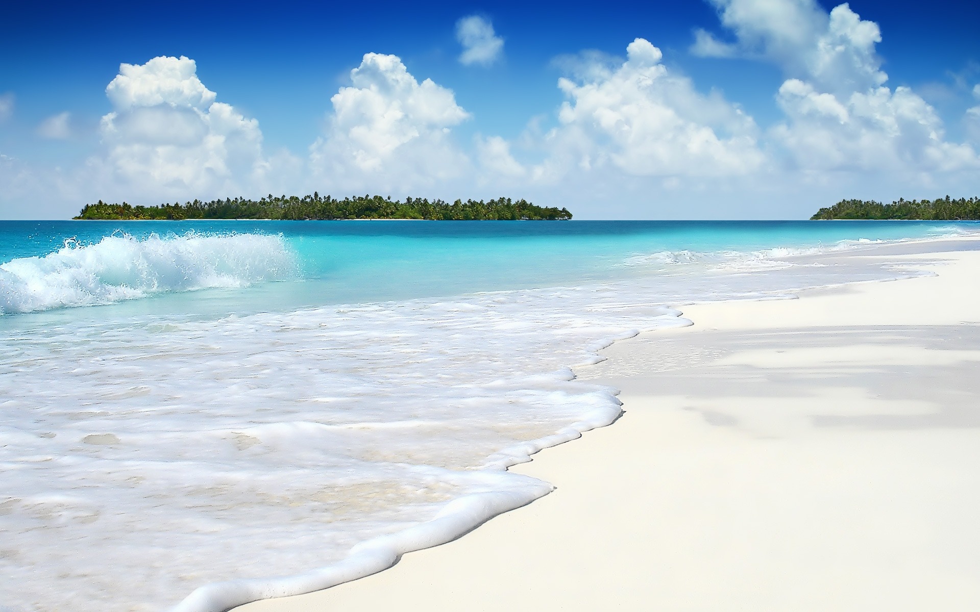 Summer blue ocean scenery HD desktop wallpaper 02