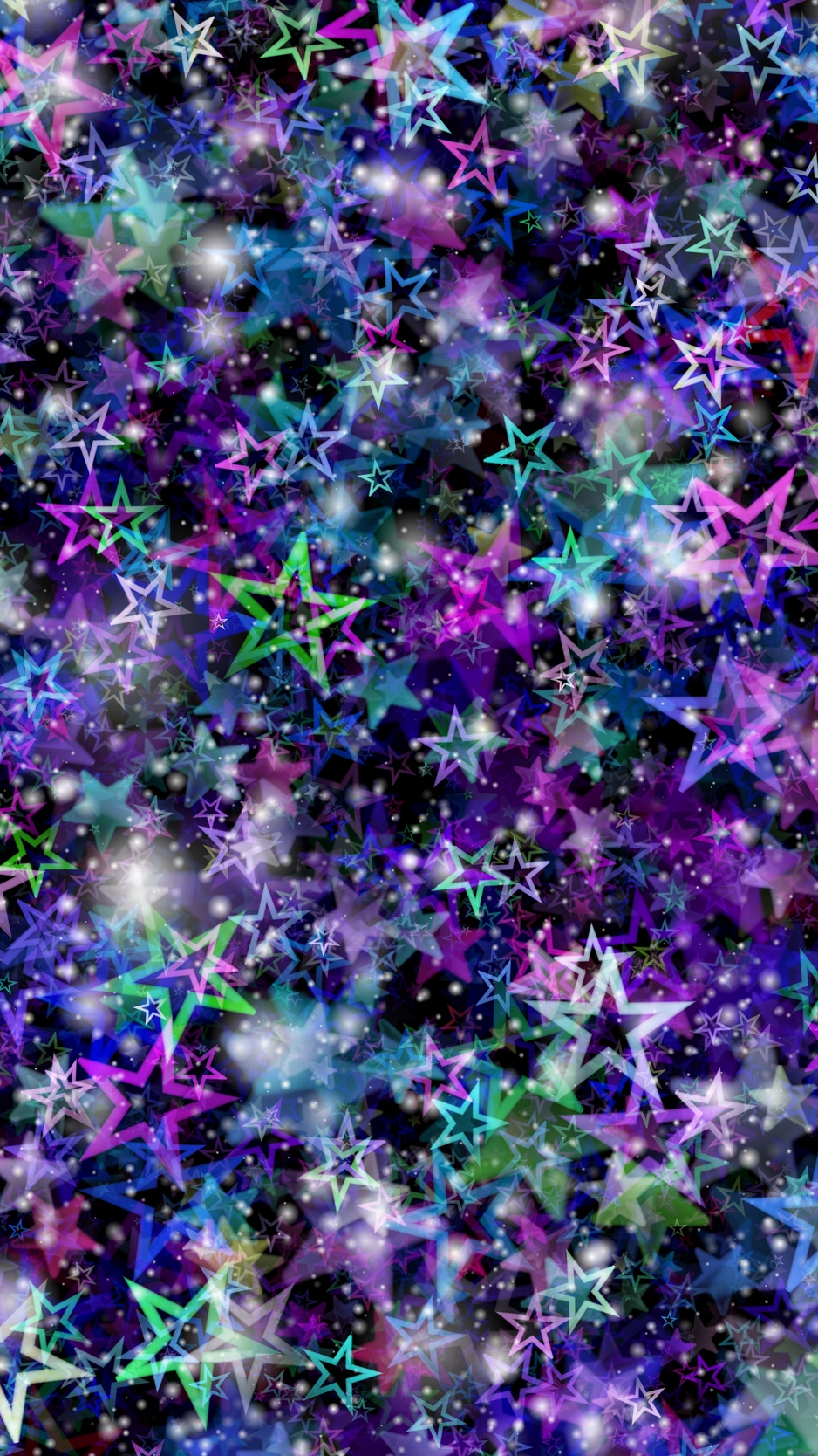 Wallpaper Stars, Colorful, Glare, Glitter, Art Colorful Wallpaper iPhone